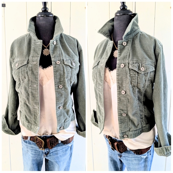 Eddie Bauer Sage Corduroy Jacket sz S Vintage - Picture 1 of 7